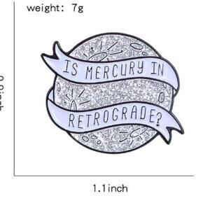 Is Mercury in Retrograde? Pin or Brooch